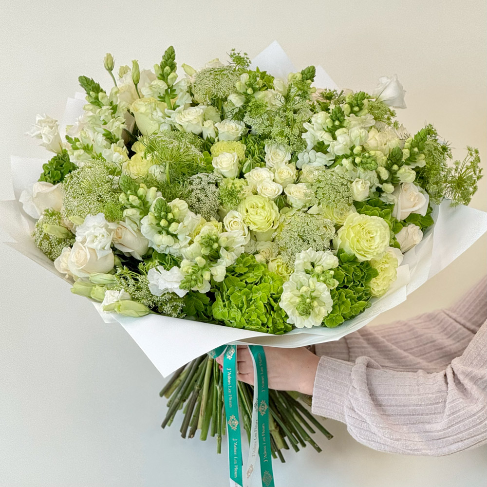 Evergreen Elegance Hand-Tied Bouquet