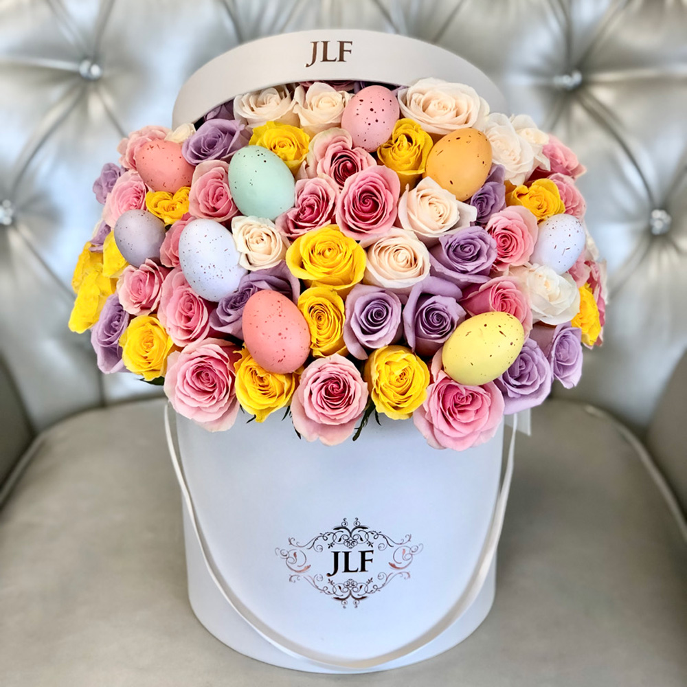 JLF Easter Multicolor Signature Roses