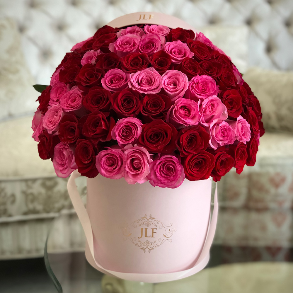 Signature Red & Pink Rose Box