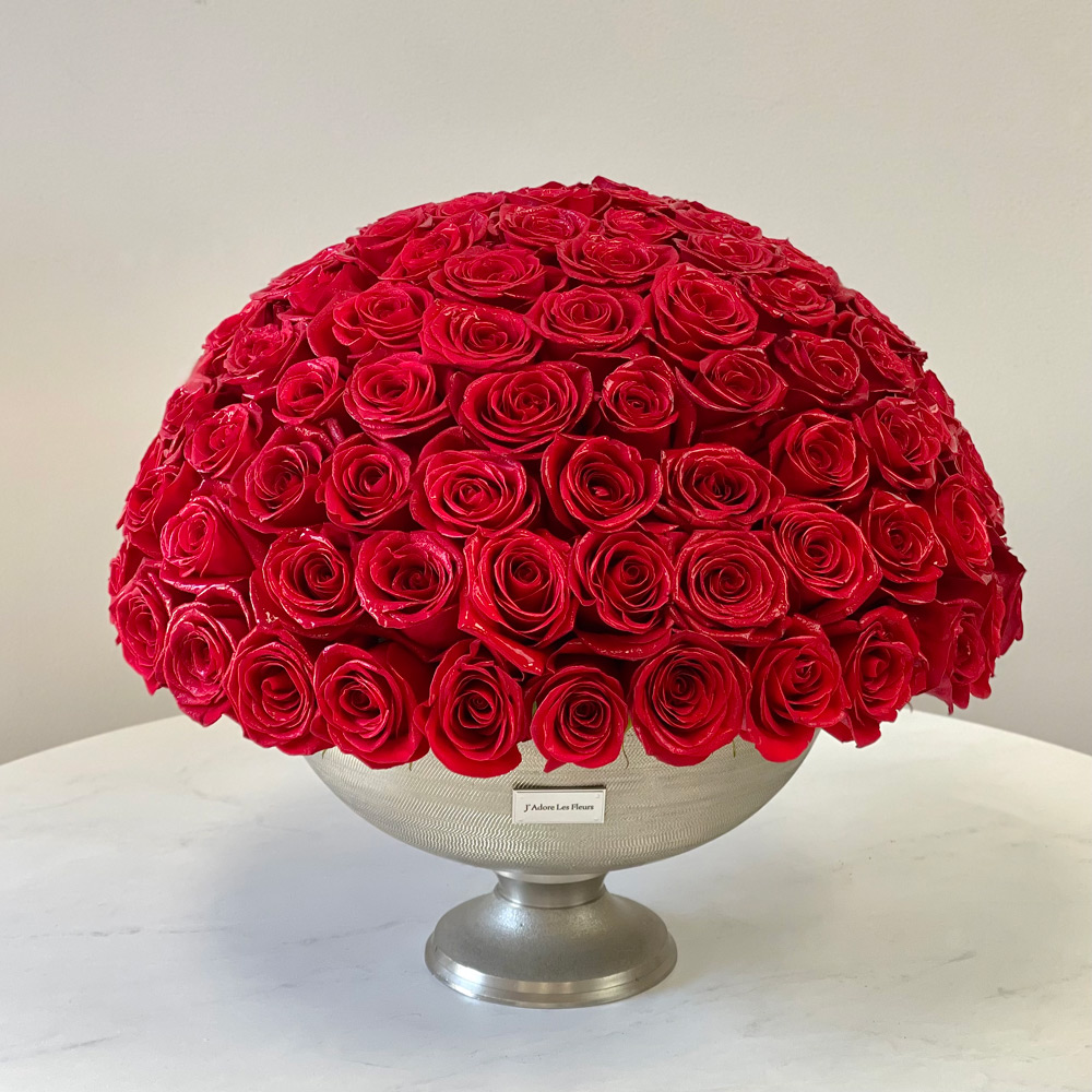 Silver Crown 100 Signature Roses