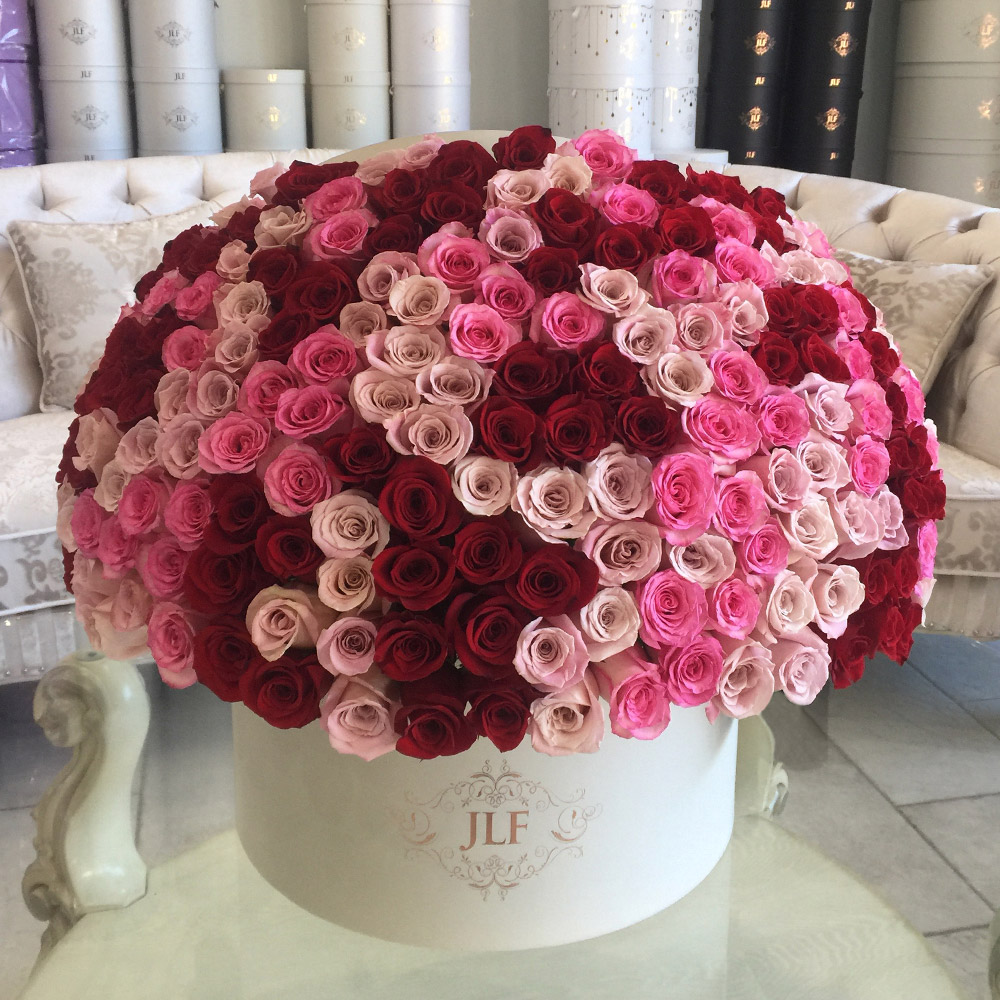 Grandiose Red, Pink & Faith Rose Box