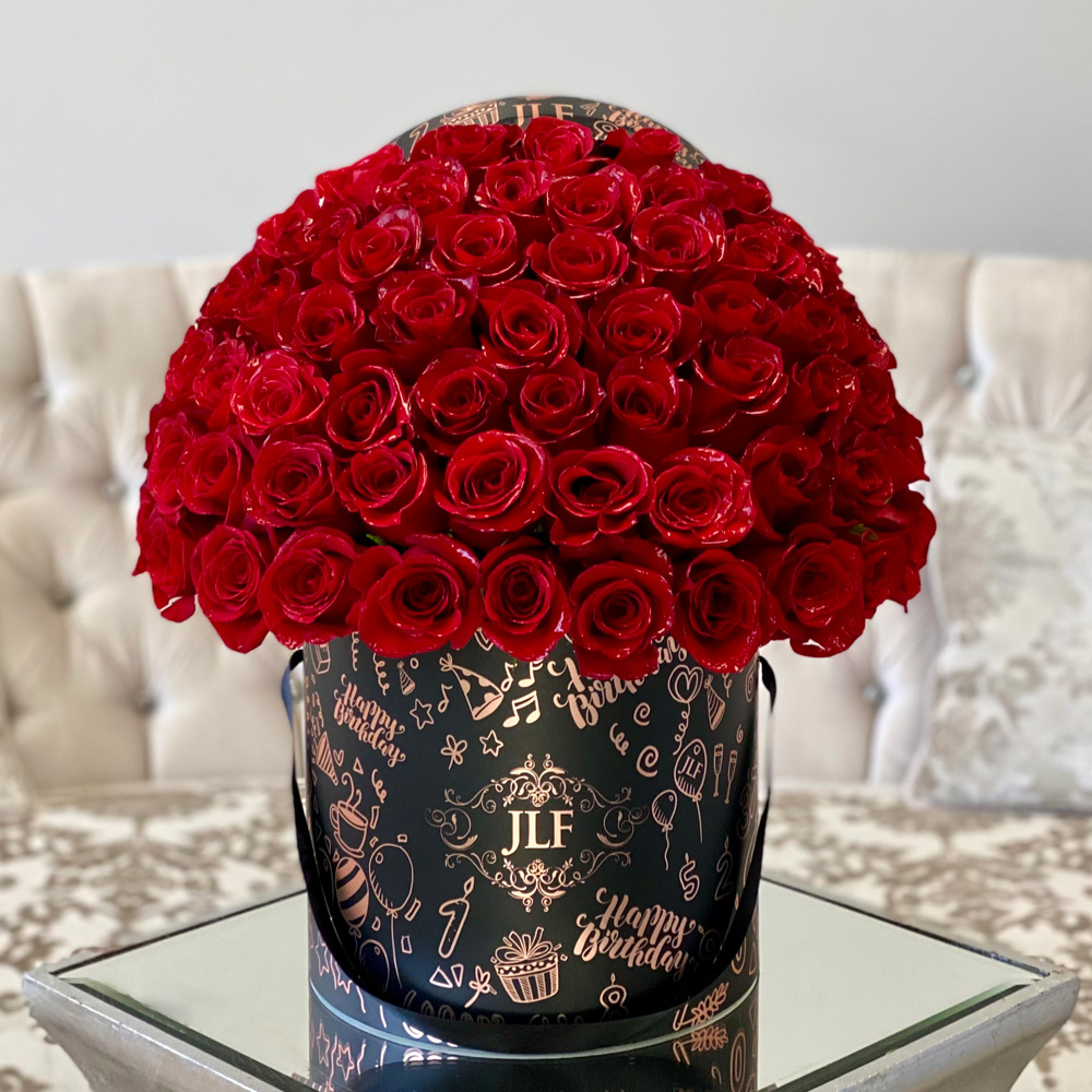 JLF Signature Red Rose Birthday Box