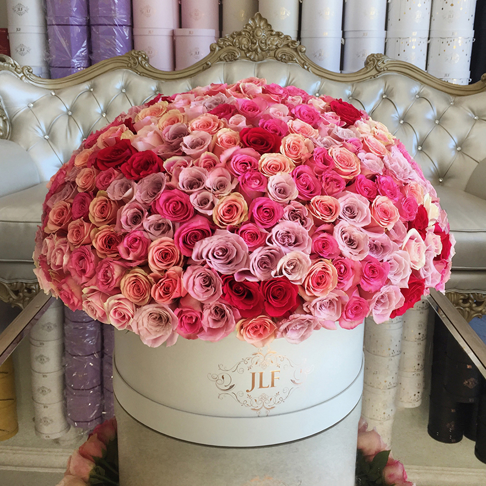 Grandiose Pastel Multicolor Rose Box
