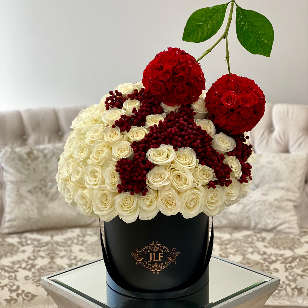 75 Roses with Cherries on Top