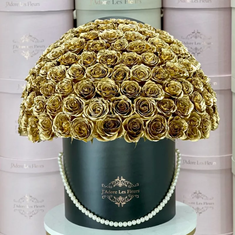 Jadore 100 Gold Rose Box