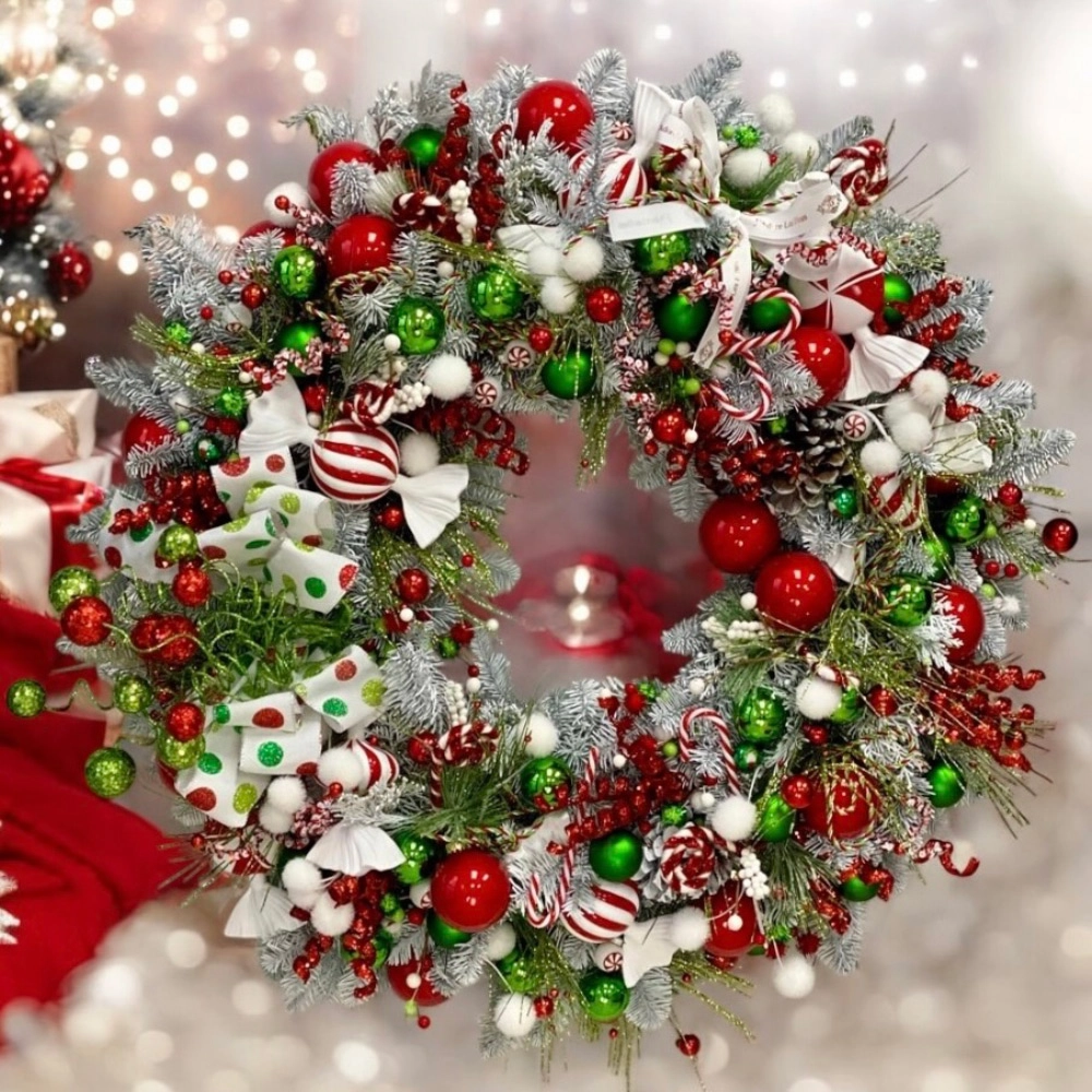 Sugar Candy JLF Christmas Wreath