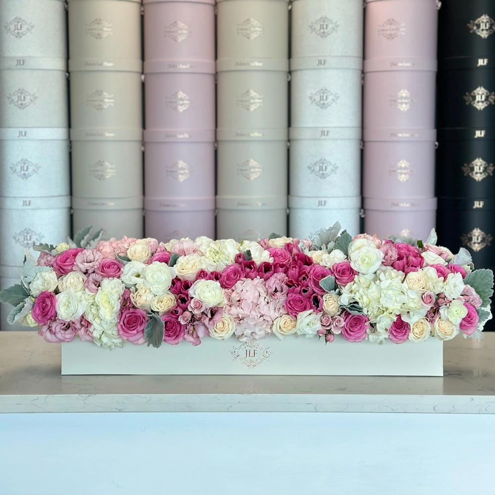 Passionate Pinks in Rectangle Box