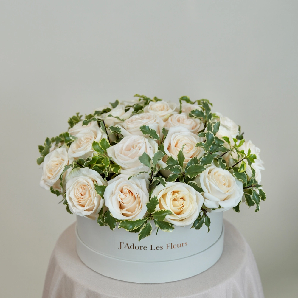 Whimsical Roses in Centerpiece Box