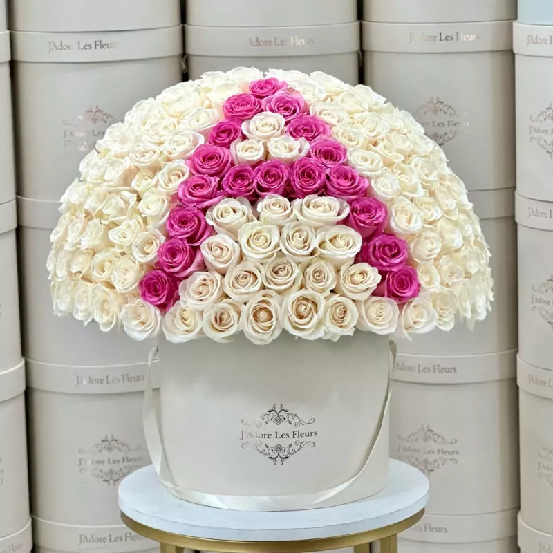 Jadore Number or Letter Personalization Rose Box