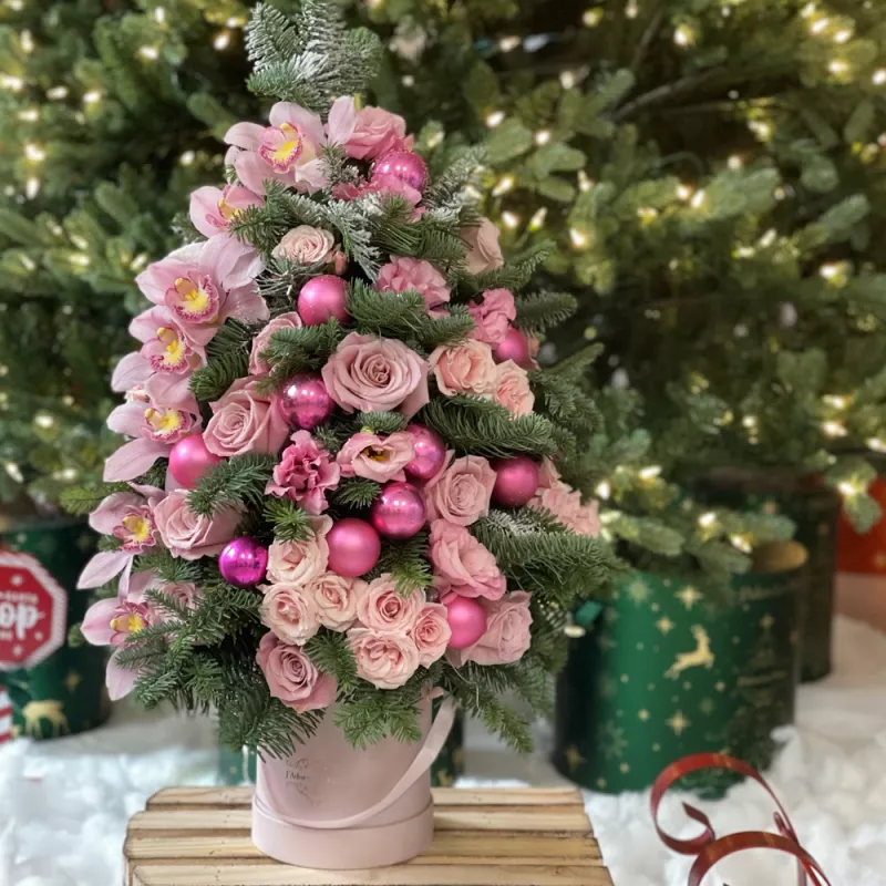 Jadore JLF Mini Shades of Pink Christmas Tree