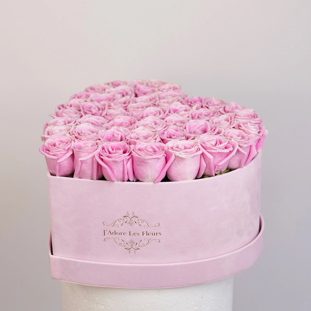 Jlf Box Sweet Love Pink Heart Box - JLF Los Angeles Florist