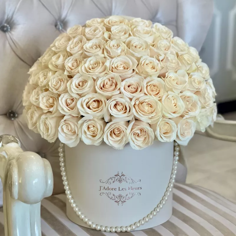 Jadore Signature White Rose Box