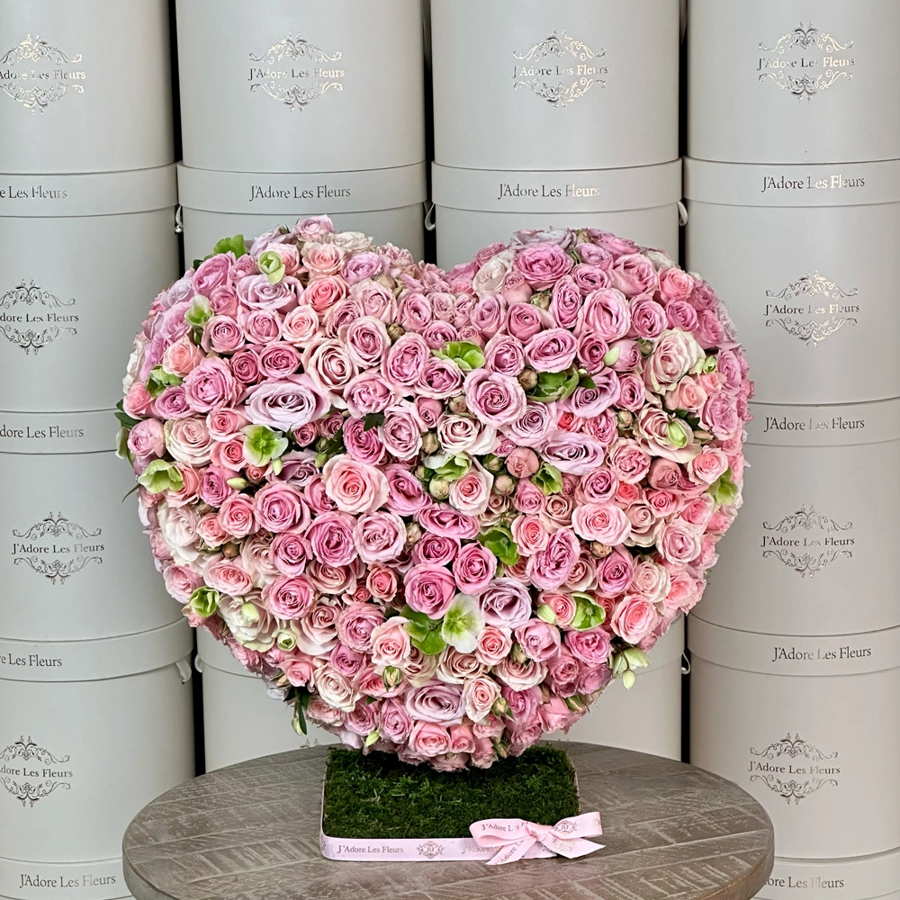 Full of Pink Standing Heart