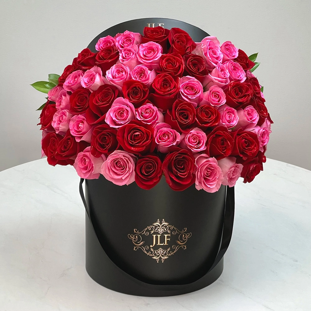 Signature Red & Pink Rose Box