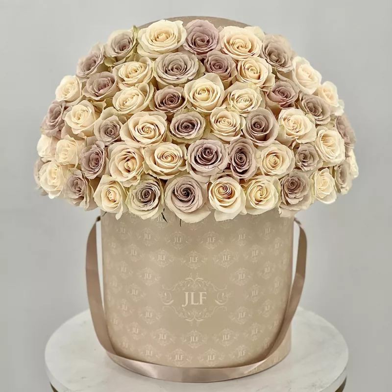 JLF Signature Quicksand Roses - JLF Los Angeles Florist