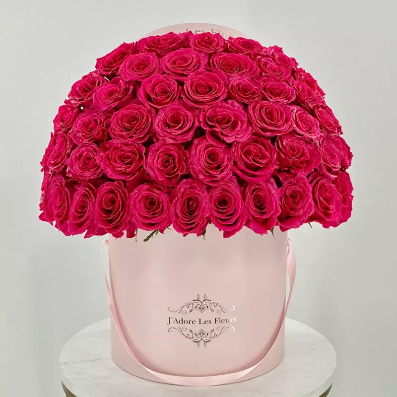 Signature Warm Pink Rose Box - JLF