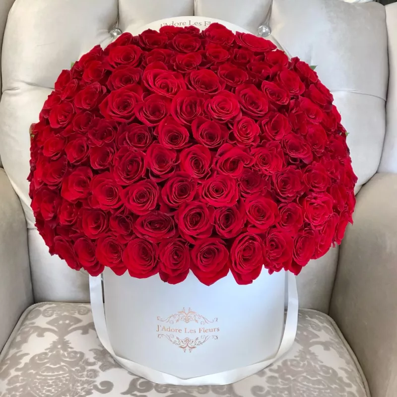 Jadore The Famous JLF 100 Red Rose Box