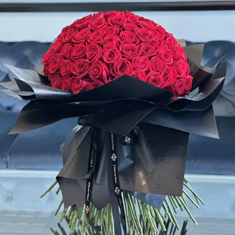 Jadore Grand Noir Romance Hand-Tied Bouquet