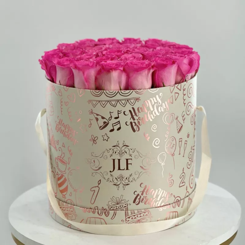 Jadore Happy Birthday Roses in Yelena Style