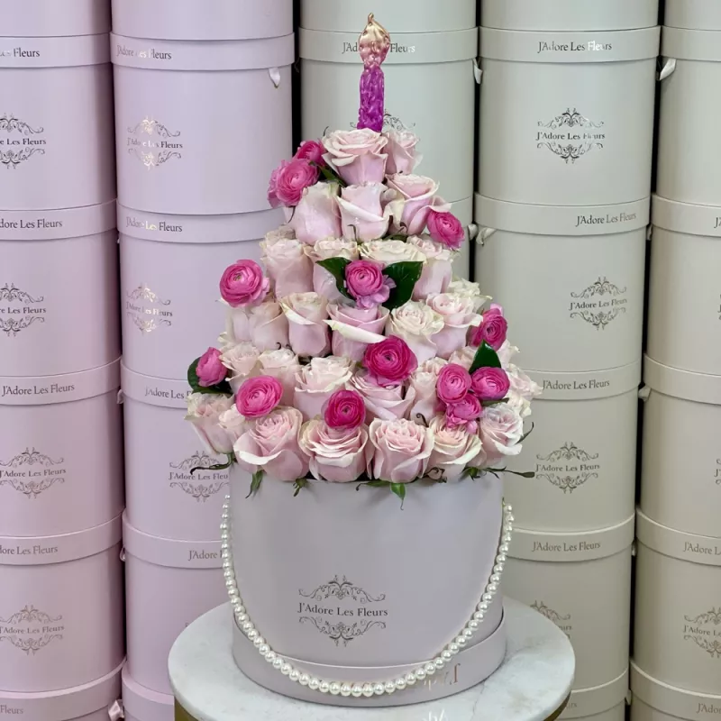 Jadore Large Floral Birthday Cake