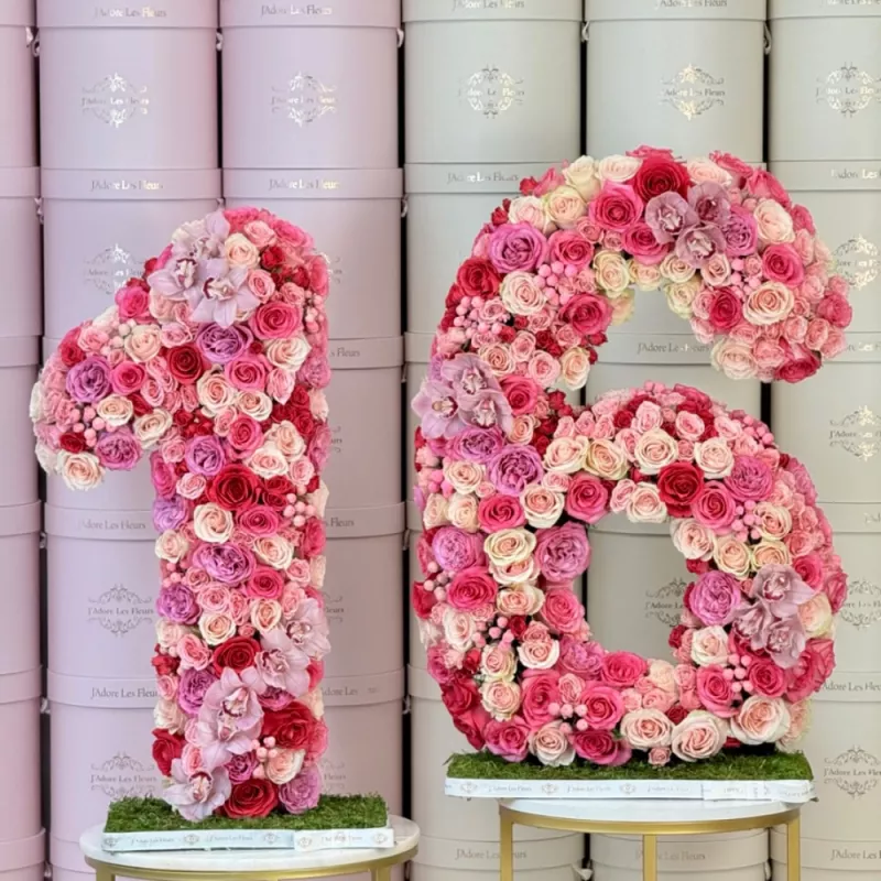 Jadore Sweet 16 Standing Letters