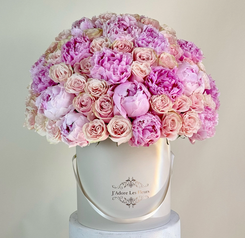 Pink Roses and Peonies