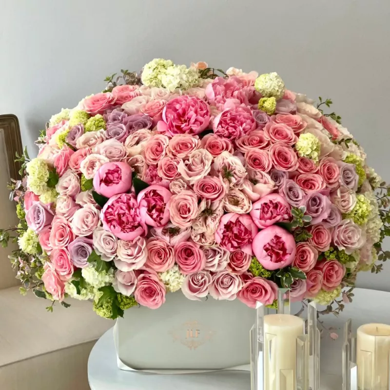 Jadore Posh Pink in Large Square Box