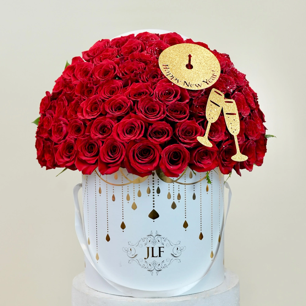 New Year Red Rose Celebration