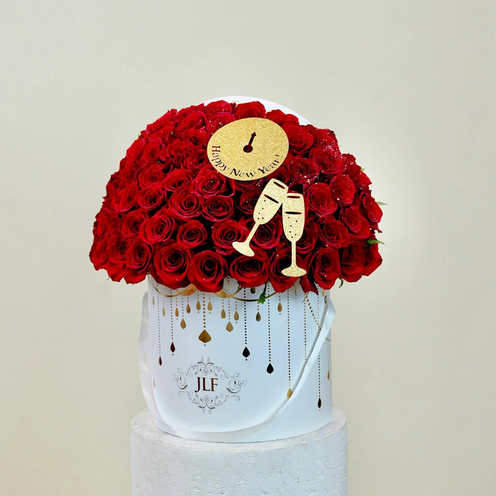 New Year Red Rose Celebration
