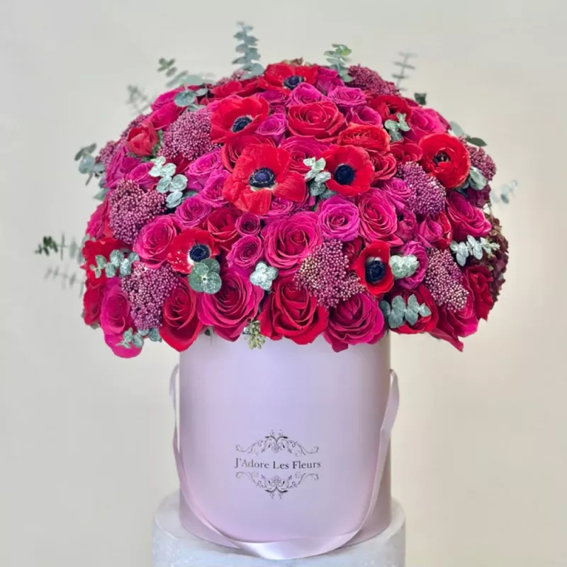 Signature Warm Pink Rose Box - JLF Las Vegas