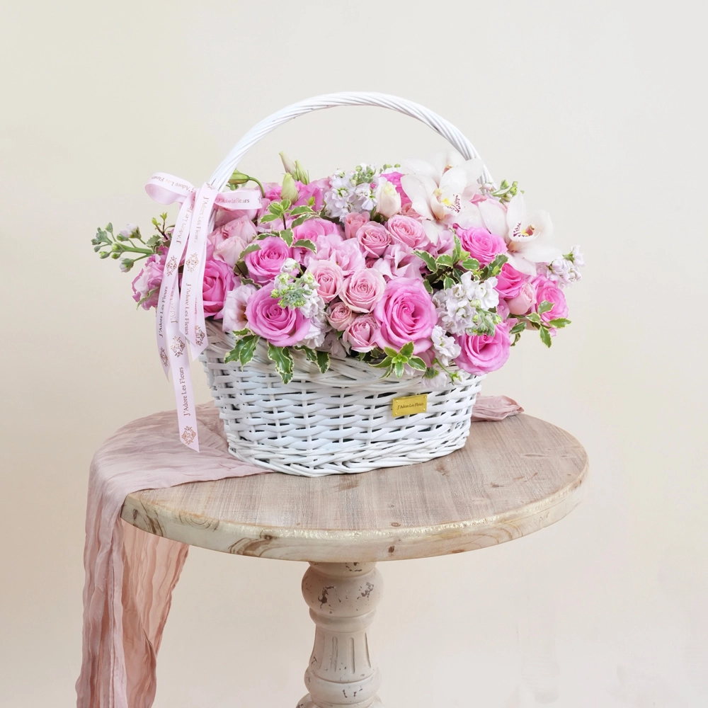 Barbie Pink Basket of Fleurs
