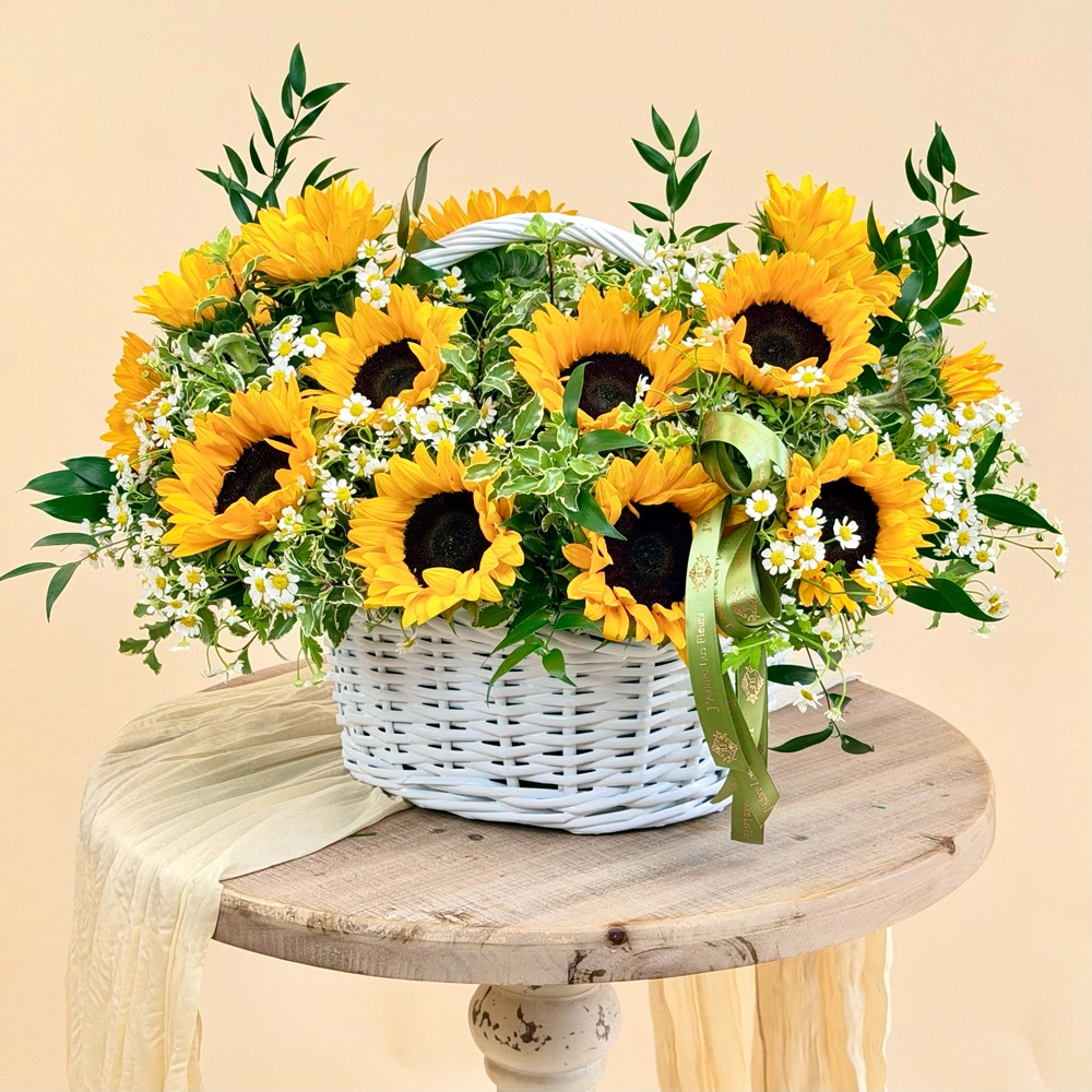 The French Sunflower Basket