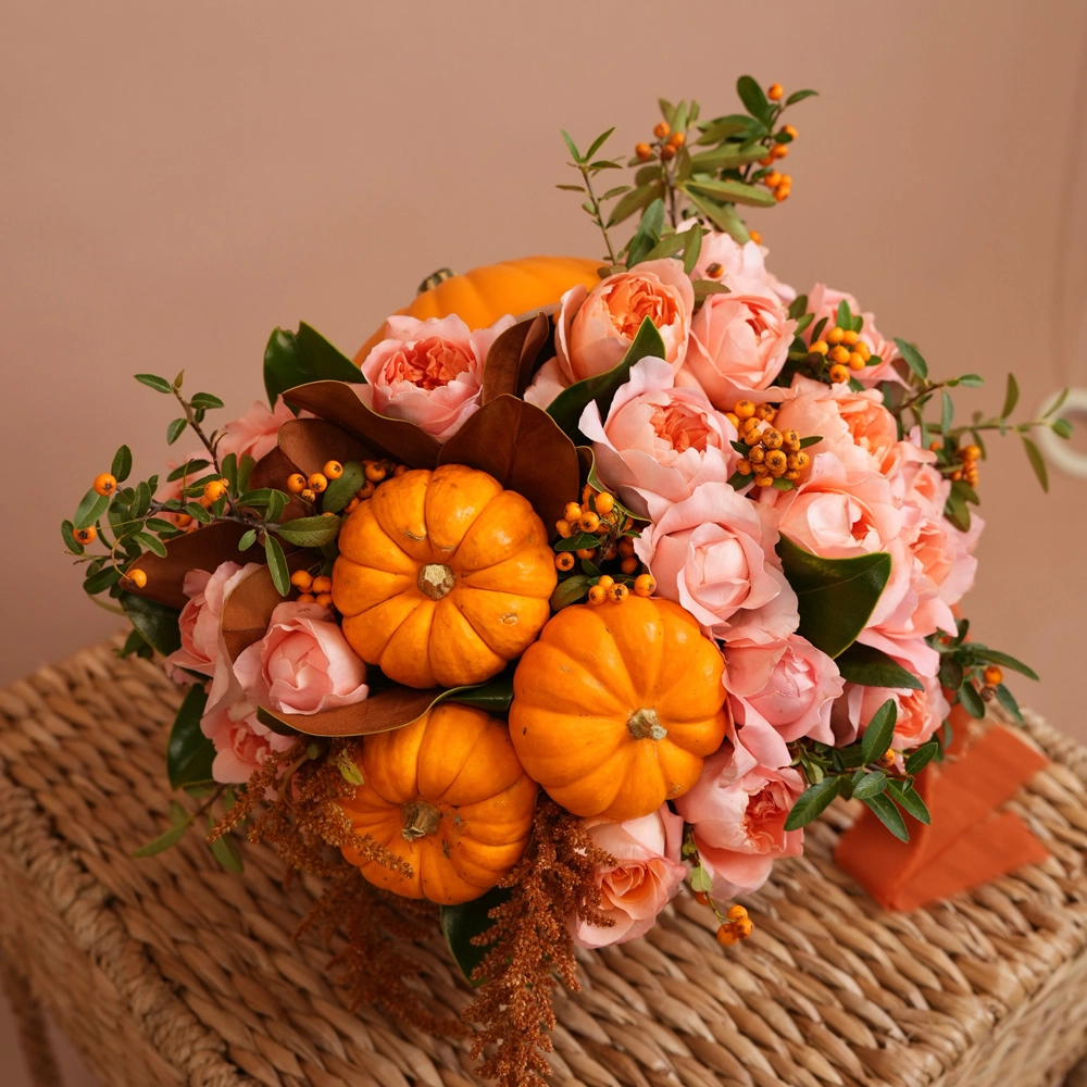 Peach Pumpkin Garden