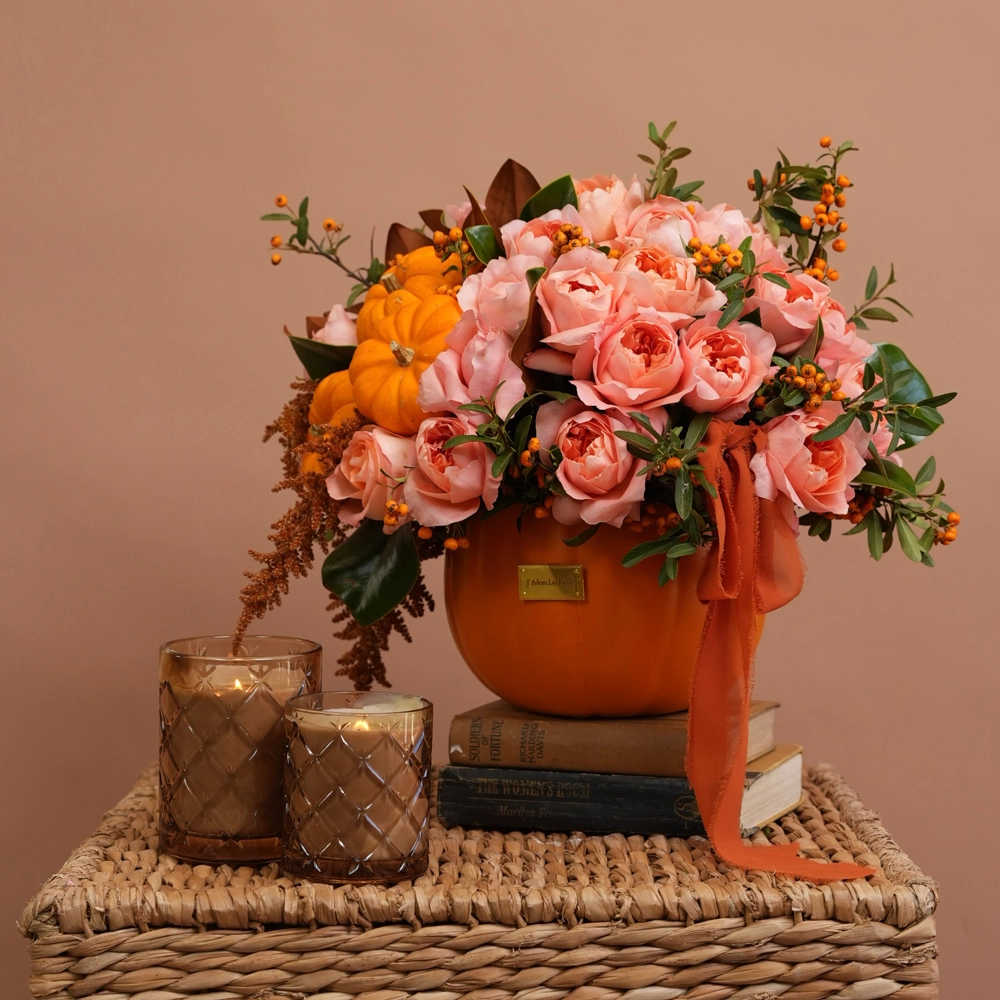 Peach Pumpkin Garden